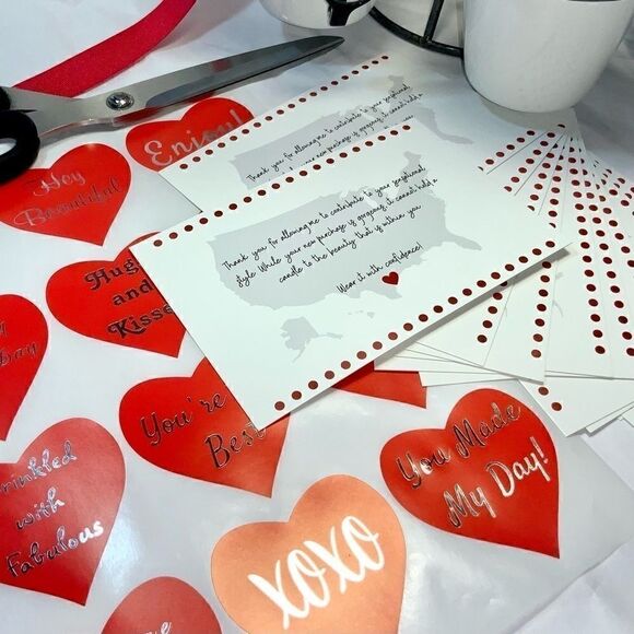 72 P	C BUNDLE MAILERS COMPLETE W CARDS / STICKER NWT THANK YOU SHIPPING BUSINESS - Picture 4 of 11